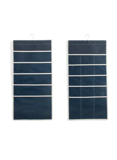 5-Layer Hanging Pocket Storage Organizer, Multi-Use Pocket Space Saving Organizer (L81 x W40)cm - Blue