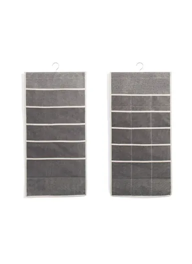 5-Layer Hanging Pocket Storage Organizer, Multi-Use Pocket Space Saving Organizer (L81 x W40)cm - Grey