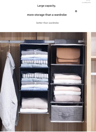 9-Layer Oxford Fabric Hanging Storage Bag, Multi-Use Wall Hanging Organizer (W20 x D30 x H108)cm - Red