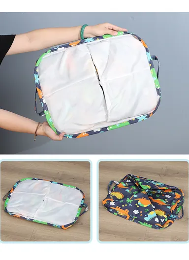 Foldable Mesh Storage Basket Large, Washable &amp; Multi-Purpose Organizer (W50 x D40 x H50)cm - Style3