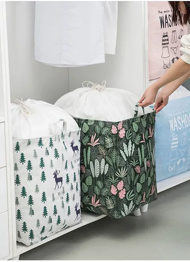 Foldable Mesh Storage Basket Large, Washable &amp; Multi-Purpose Organizer (W50 x D40 x H50)cm - Style3