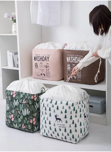 Foldable Mesh Storage Basket Large, Washable &amp; Multi-Purpose Organizer (W50 x D40 x H50)cm - Style4