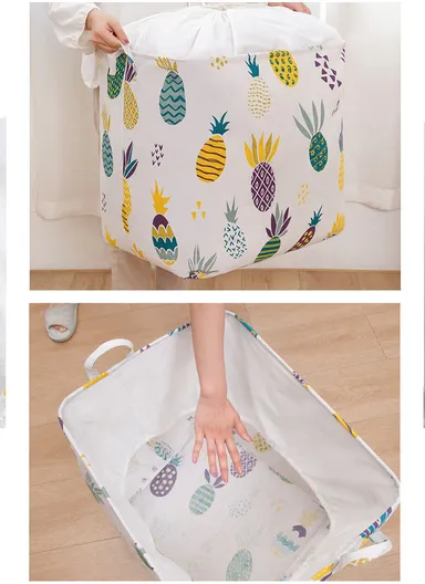 Foldable Mesh Storage Basket Large, Washable &amp; Multi-Purpose Organizer (W50 x D40 x H50)cm - Style4