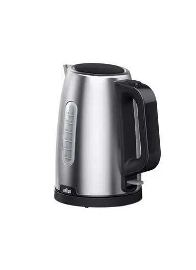 Braun Stainless Electric Kettle Fast Boil With 4-Way Safety &amp;amp; 360° Base 2200W 1.7L WK1500 