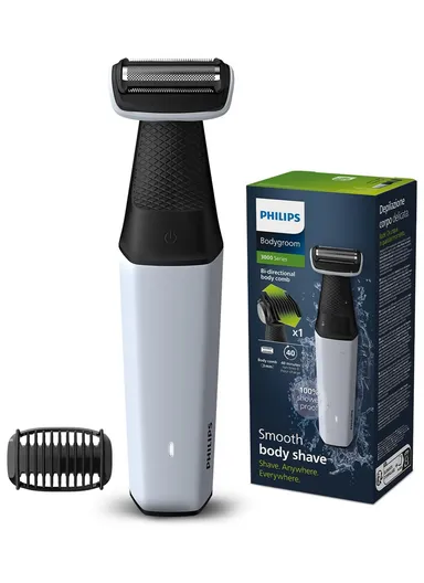 Philips Body Groomer for Men, Waterproof, Skin-Friendly Shaver with Bidirectional Trimmer BG3007