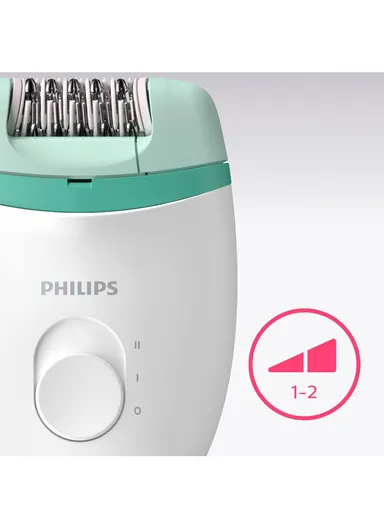 Philips Satinelle Essential Epilator, Corded &amp; Compact Hair Removal BRE224