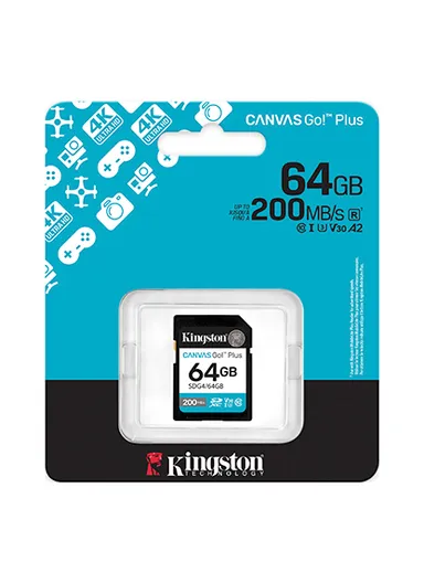 64GB 200MB/s Canvas Go Plus SD Card 