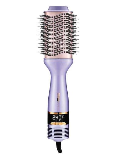 1000W Hot Air Brush with 360°C Rotatable Cord, Adjustable Speed &amp; Temperature Air Brush 50233 - Purple