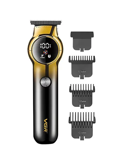 Professional Rechargeable Hair Clipper, Ceramic Blades Hair Clipper with Corded &amp; Cordless with LED Display &amp;Turbo Mode V-989
