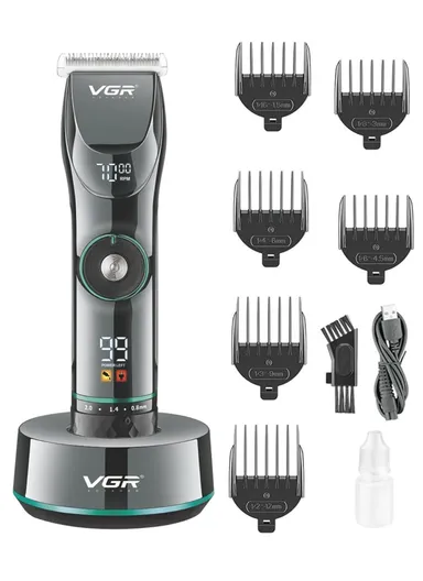2-in-1 Professional Rechargeable Hair Clipper and Trimmer, Cordless Adjustable Haircut Machine Hair Trimmer V-256