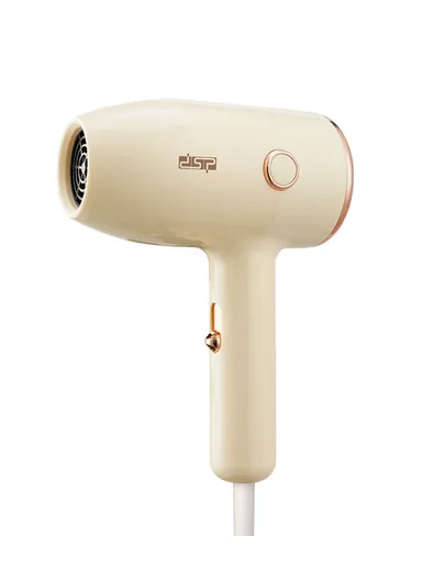 1200W 21500RPM Portable High-Speed Hair Dryer, Adjustable Speed &amp; Temperature Level Hair Dryer with Cold Air Function 30312 - Light Yellow