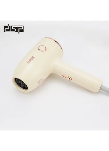 1200W 21500RPM Portable High-Speed Hair Dryer, Adjustable Speed &amp; Temperature Level Hair Dryer with Cold Air Function 30312 - Light Yellow
