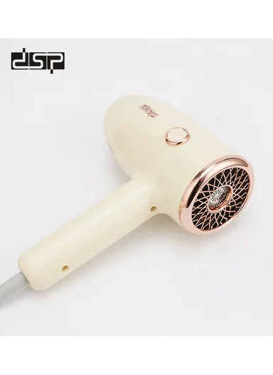 1200W 21500RPM Portable High-Speed Hair Dryer, Adjustable Speed &amp; Temperature Level Hair Dryer with Cold Air Function 30312 - Light Yellow