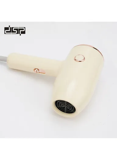 1200W 21500RPM Portable High-Speed Hair Dryer, Adjustable Speed &amp; Temperature Level Hair Dryer with Cold Air Function 30312 - Light Yellow