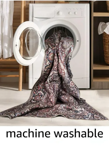 160 x 230 cm Mirror Craft Desert Flora Double Sided Decorative Rug - Green / Yellow / Terracotta