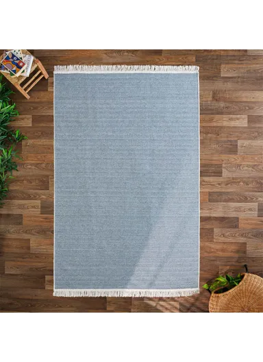 80 x 300 cm Mirror Craft Elegant Double Sided Decorative Rug - Grey