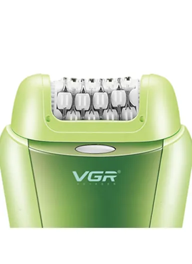 Women's 2-in-1 Electric Shaver &amp; Epilator, Rechargeable Turbo Hair Epilator V-758 - Green