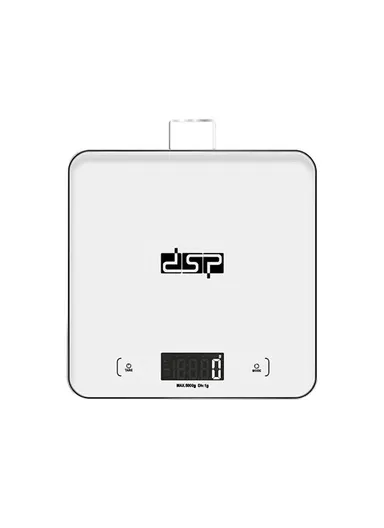 5kg Electronic Kitchen Scale with Digital LCD Display KD7042 - White