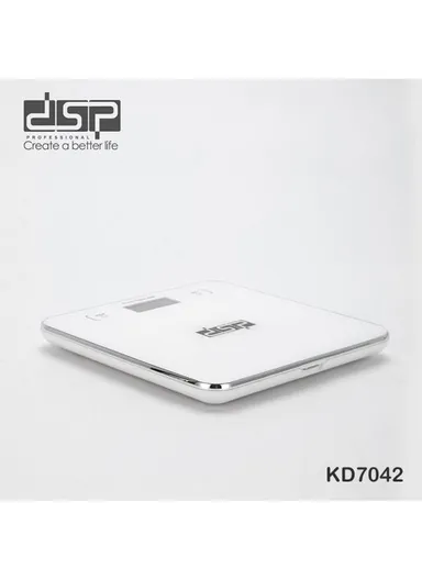 5kg Electronic Kitchen Scale with Digital LCD Display KD7042 - White