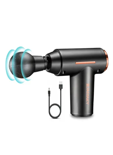 3000 RPM 5-Gear Adjustable Muscle Massage Gun, 500mAh Rechargeable Massage Gun, Portable Multi-Purpose Recovery Muscle Gun JPC80002