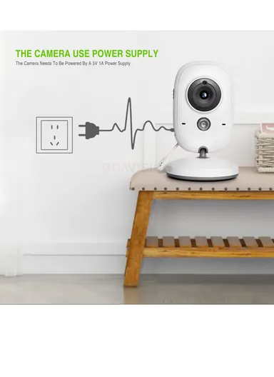 Baby Monitor with 2.0" LCD Screen, Night Vision, Talk Back, Lullabies, Temperature Sensor, Feeding Alarm, Long Range Signal (260m), VOX Mode &amp; Multilingual Support VB602