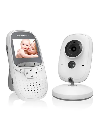 Baby Monitor with 2.0" LCD Screen, Night Vision, Talk Back, Lullabies, Temperature Sensor, Feeding Alarm, Long Range Signal (260m), VOX Mode &amp; Multilingual Support VB602