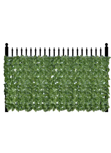 1 × 3m Artificial Grass Mat, Colorful Printed Watermelon Leaves Wall Panel for Garden, Balcony &amp; Home Decoration