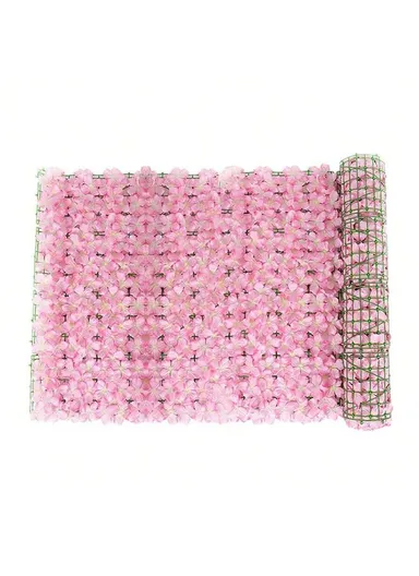 1 × 3m Artificial Hydrangea Flower Wall Panel, Indoor &amp; Outdoor Wall Decoration - Peach