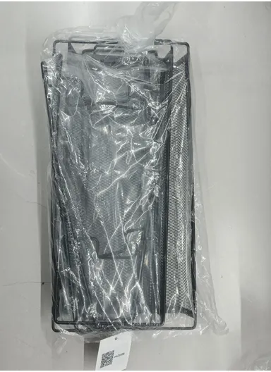 2-Tier Bathroom Countertop Organiser Cosmetic &amp; Makeup Storage, Kitchen Spice Rack Standing Shelf (L36 x W17 x H33)cm - Black