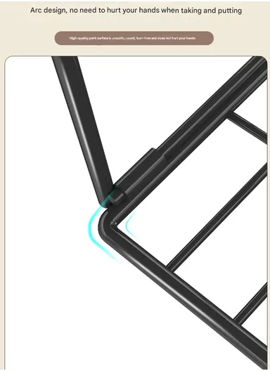 Hanging Metal Shelves Underneath Bathroom Cabinet, Kitchen Closet Rack, Under Desk Cabinet Office Bathroom Organizers (L59.5 x W20 x H20)cm - Black