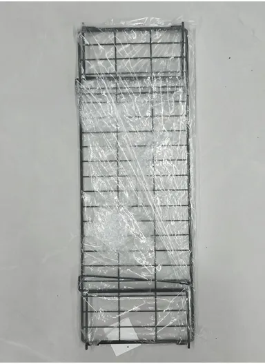 Hanging Metal Shelves Underneath Bathroom Cabinet, Kitchen Closet Rack, Under Desk Cabinet Office Bathroom Organizers (L59.5 x W20 x H20)cm - Black