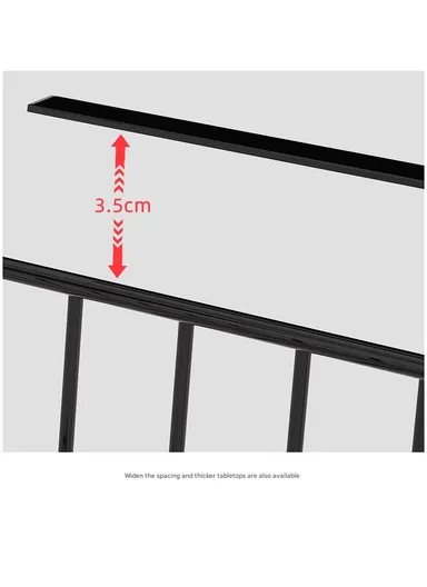 Multi-Use Under-Shelf Hanging Organizer Basket for Kitchen, Cabinet &amp; Home Storage (L48 × W24 × H14)cm – Black