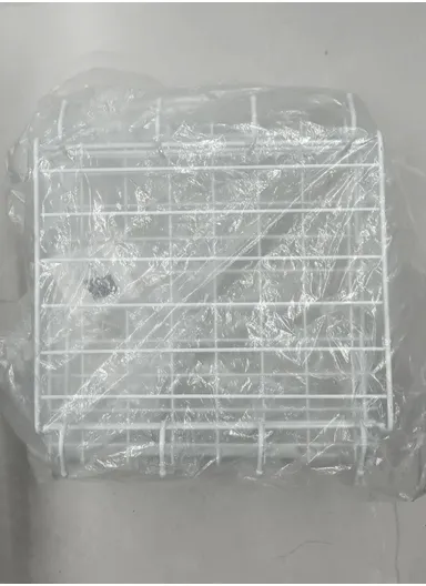 2 Pack Stackable Wire Hanging Storage Basket Kitchen Pantry Cabinet Bookcase Office (L30 x W25 x H21)cm - White