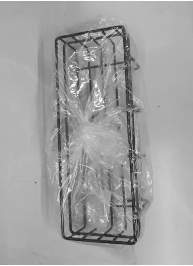 Bathroom organizer, Iron bathroom rack wall-mounted shower gel storage rack, toilet punch-free wash rack (L27.5 x W10 x H10) cm - Black