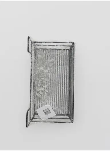 Bathroom Organizer Rack - Spacious Stainless Steel Shelf, Tool-Free Installation, Holds All Your Essentials Neatly (L26 x W13.5 x H13.5)cm - Black