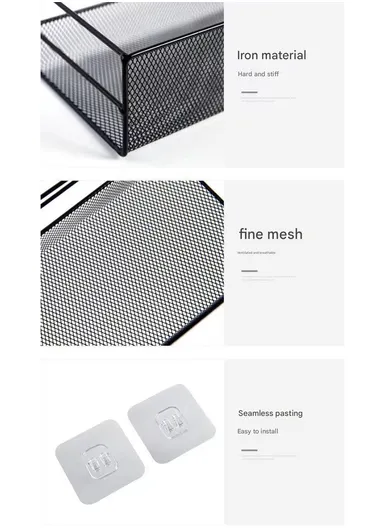 Bathroom Organizer Rack - Spacious Stainless Steel Shelf, Tool-Free Installation, Holds All Your Essentials Neatly (L36 x W16 x H15)cm - White