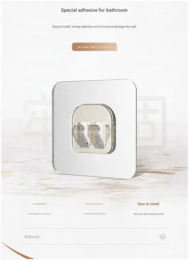 Wall-Mounted Bathroom Organizer Shelf, Metal Mesh Shower Caddy with Hooks &amp; Towel Bar, Kitchen Spice Rack CY-0164 - Black