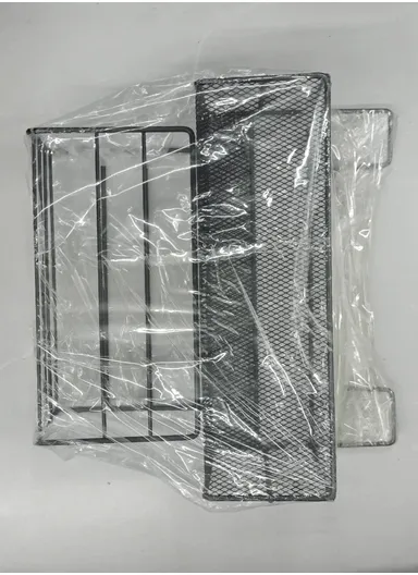 Adhesive Multipurpose Storage Shelf for Kitchen &amp; Bathroom with Paper Towel Holder (L26 x W13.5 x H26)cm - Black