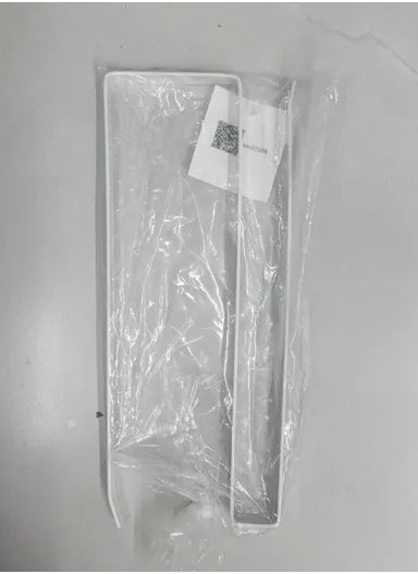 Metal Paper Towel Rack Hanging Over Kitchen Cabinet Door Punch-free Rag Rack Storage Hanging Rod Metal Iron Art (L26 x W1.5 x H12)cm - White