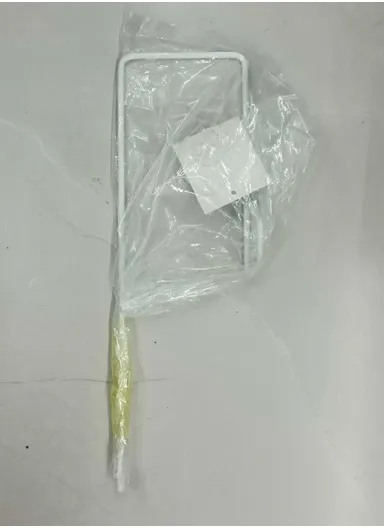 Multipurpose Self Adhesive Wall Mounted Hanger for Tissue &amp; Towel Holder Rack for Bathroom &amp; Kitchen (L30 x W9 x H4)cm - White