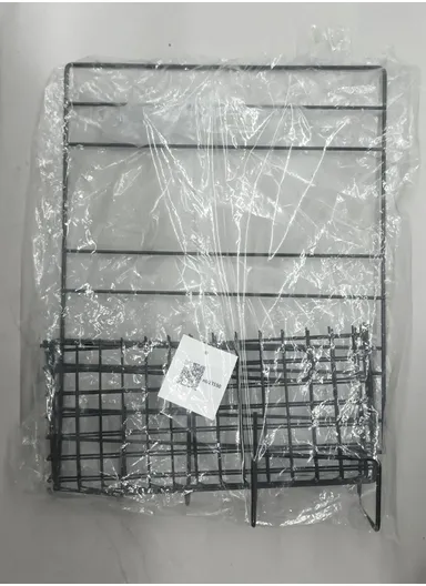 2-Layer Kitchen Organizer Wall-Mounted Pantry &amp; Towel Rack (L30 x W14 x H40)cm - White