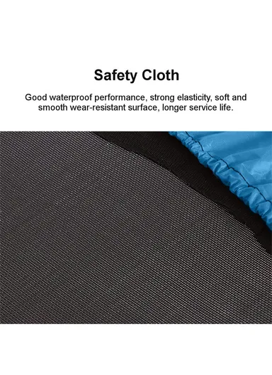 140cm Garden Trampoline 122cm Total Height 30cm Off-Floor Height 100kg Maximum Load Capacity with Safety Net-Mesh LBA55 - Red