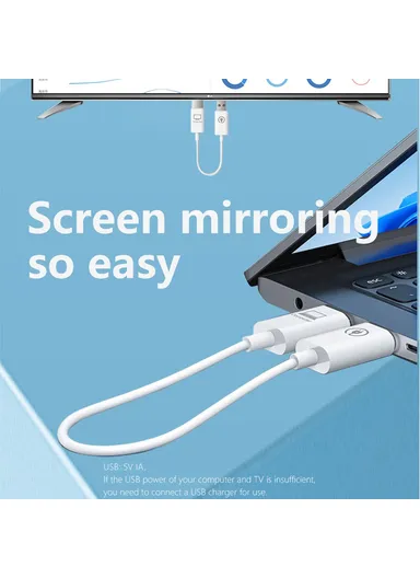 1080P HDMI Wireless Transmitter and Receiver Screen Mirroring Device for Video Streaming AM18051 