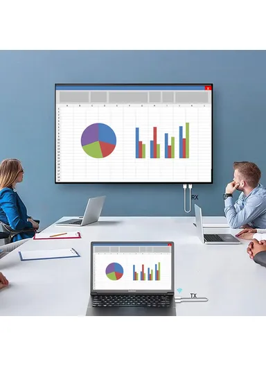 1080P HDMI Wireless Transmitter and Receiver Screen Mirroring Device for Video Streaming AM18051 