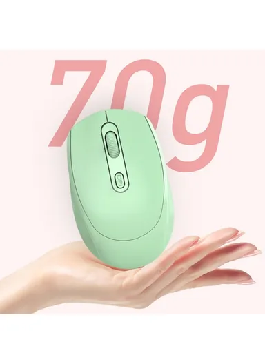 Bluetooth-compatible 2.4G USB Wireless Mouse Computer Laptop PC Rechargeable Home Game Ergonomic Noiseless Mouse 256 - White