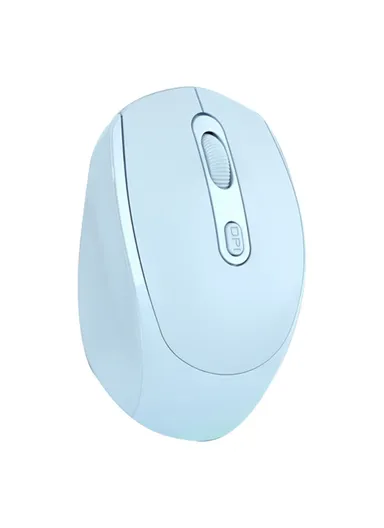 Bluetooth-compatible 2.4G USB Wireless Mouse Computer Laptop PC Rechargeable Home Game Ergonomic Noiseless Mouse 256 - Blue
