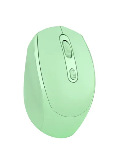 Bluetooth-compatible 2.4G USB Wireless Mouse Computer Laptop PC Rechargeable Home Game Ergonomic Noiseless Mouse 256 - Green