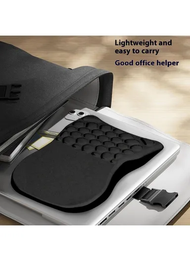 30x20x2.5cm Office Gaming Mouse Pad with Wrist Rest Memory Foam Relieve Fatigue Mouse Mat - Green Leaf