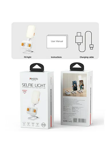  Pocket Light Stand 3 in 1 Folding Desktop Phone Holder Lighting for Photography &amp; Streaming  DH 10