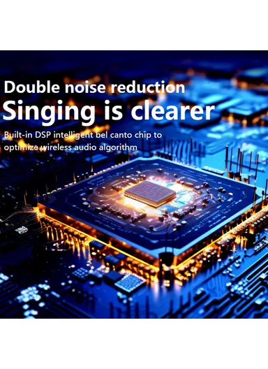 Children Karaoke Speaker with Dual Microphone Multi Light Modes Bluetooth-Compatible Audio System T99 - Black &amp; Blue